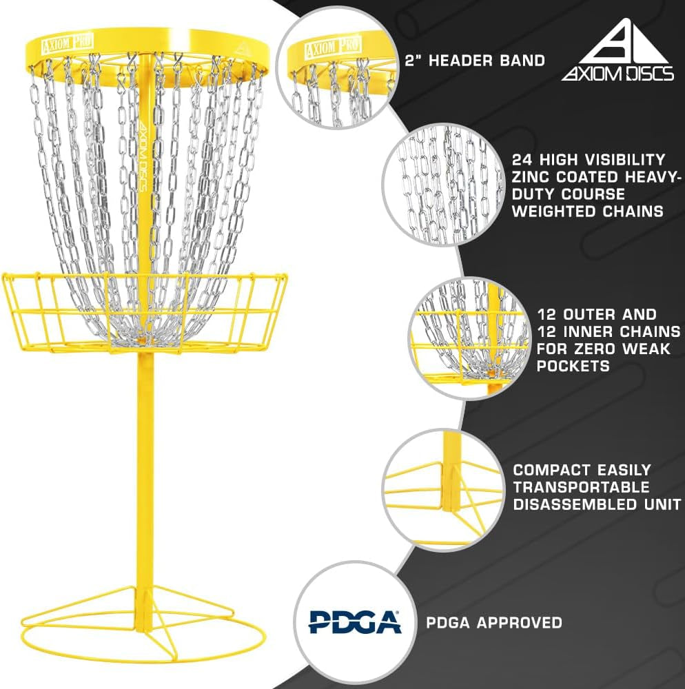 Pro 24-Chain Disc Golf Basket