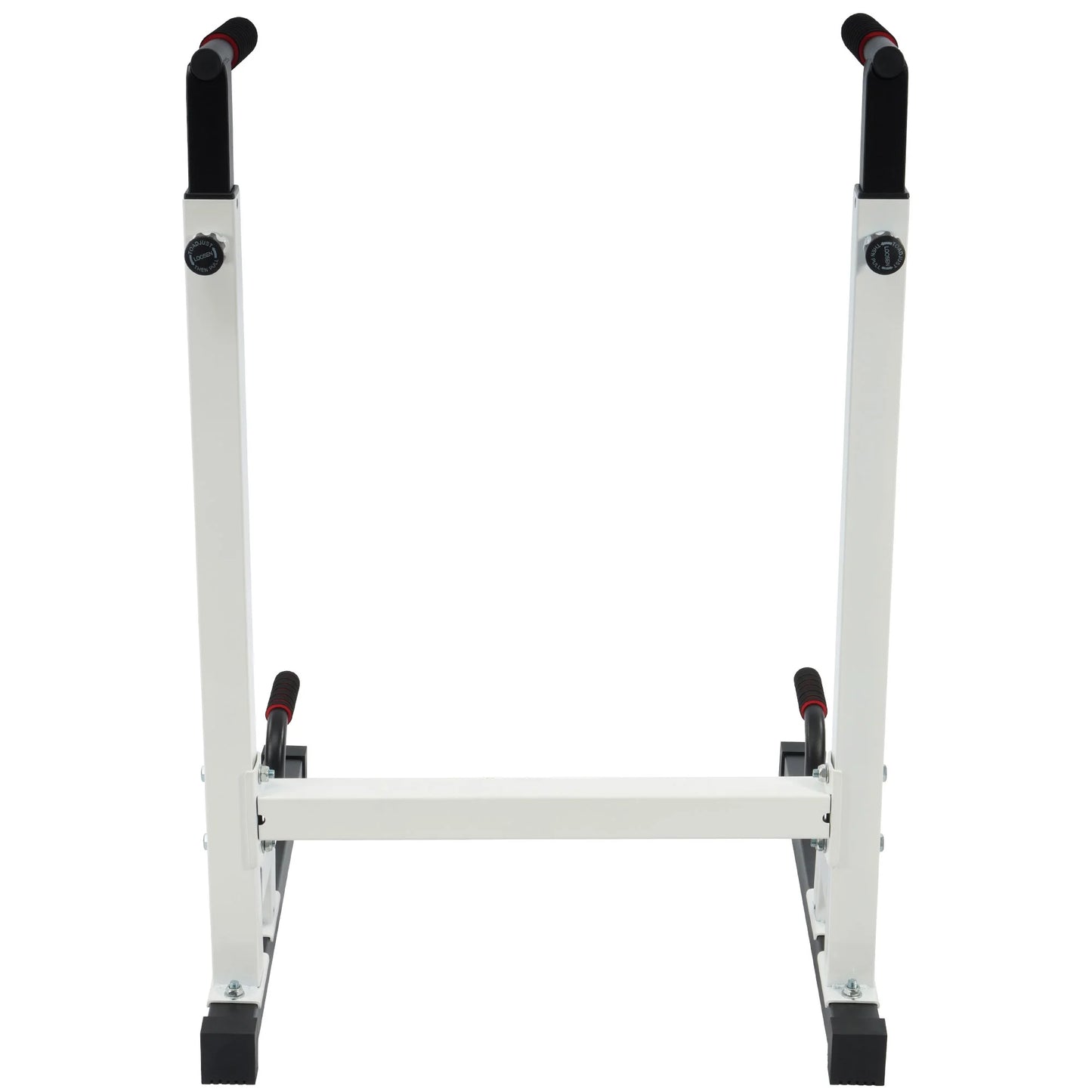 Multi Function Home Gym Exercise Fitness Dip Stand, White