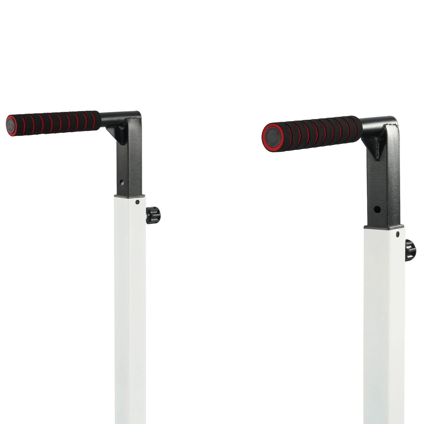 Multi Function Home Gym Exercise Fitness Dip Stand, White