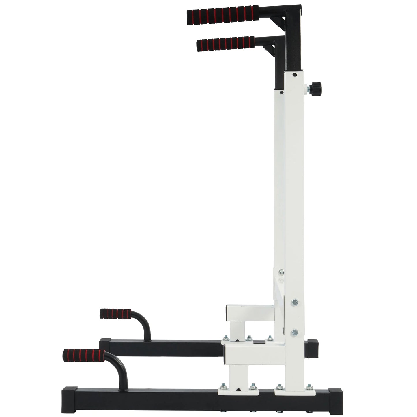 Multi Function Home Gym Exercise Fitness Dip Stand, White