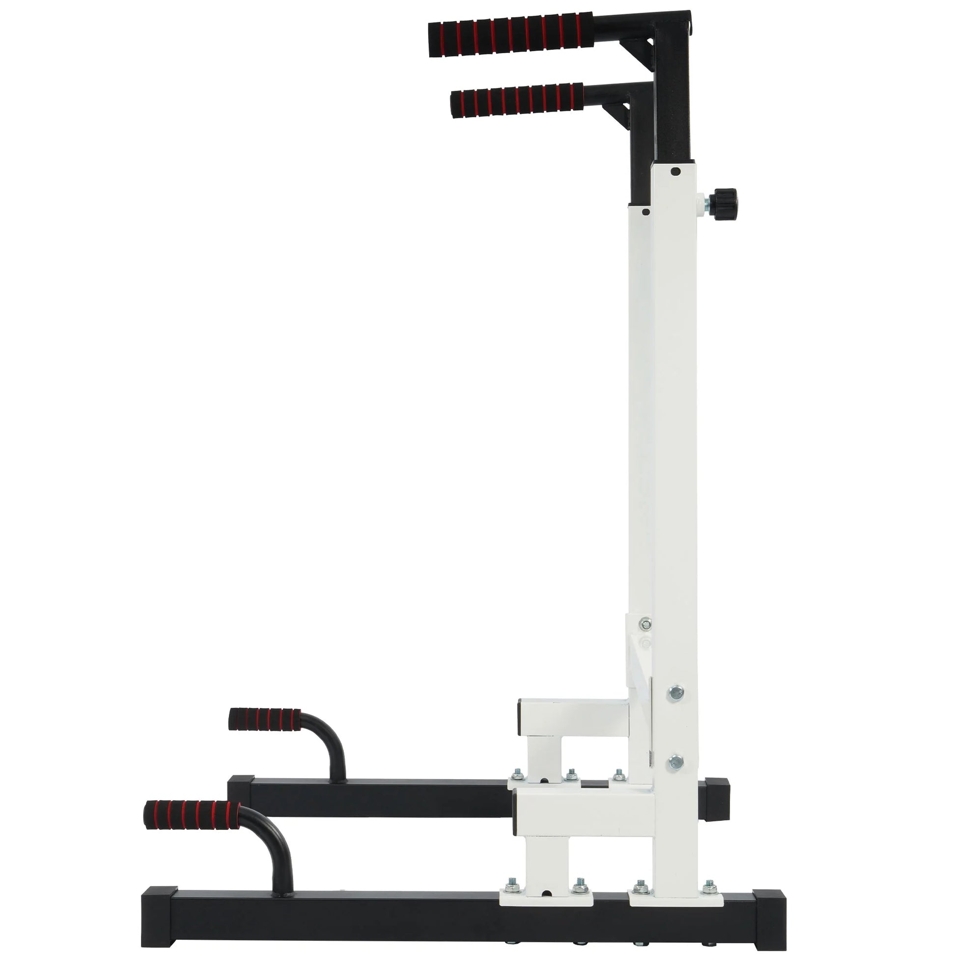 Multi Function Home Gym Exercise Fitness Dip Stand, White