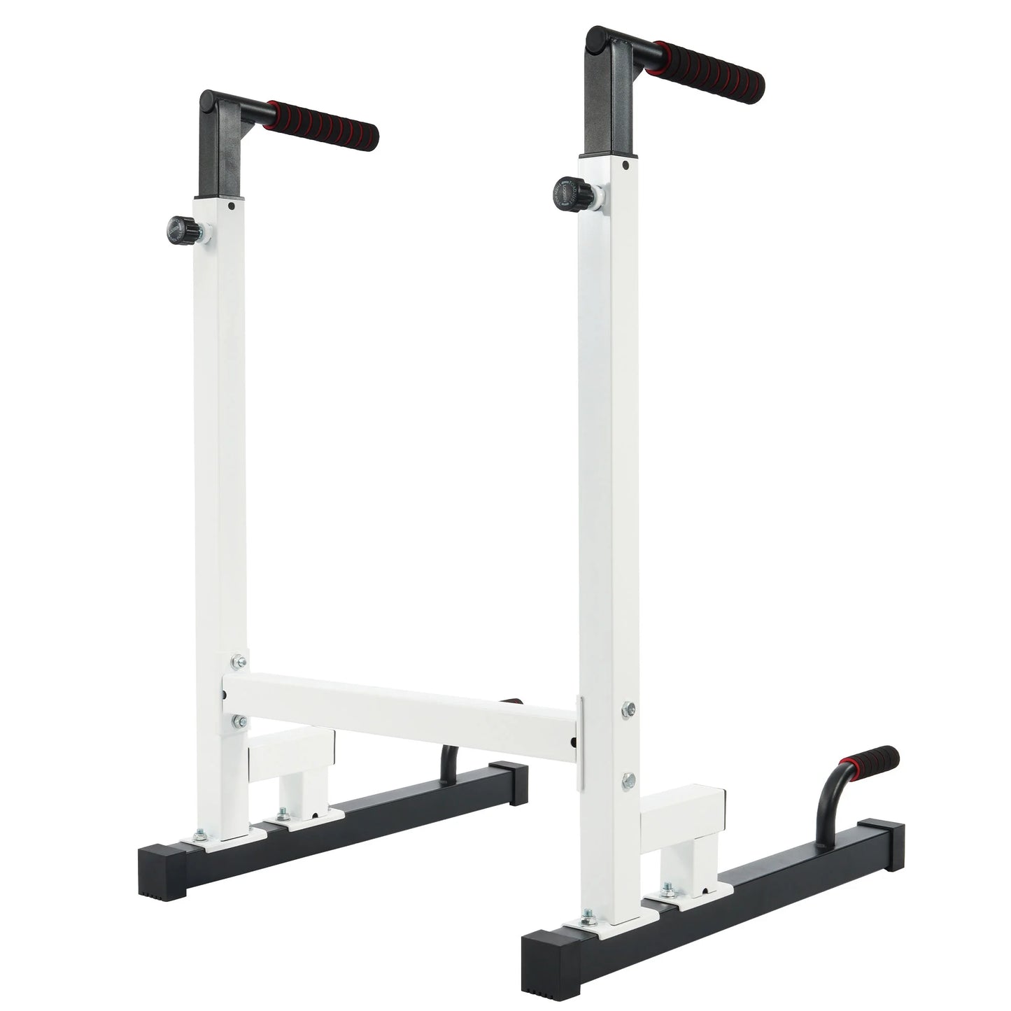 Multi Function Home Gym Exercise Fitness Dip Stand, White