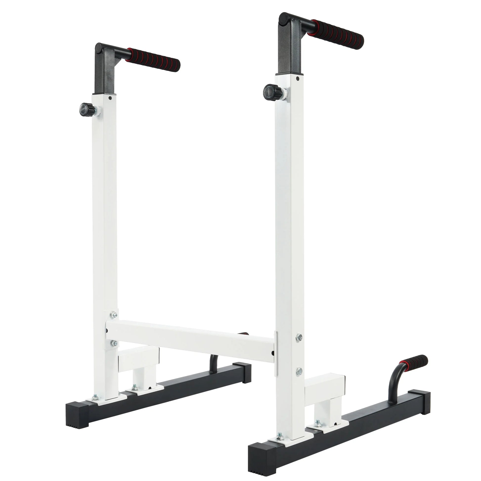 Multi Function Home Gym Exercise Fitness Dip Stand, White